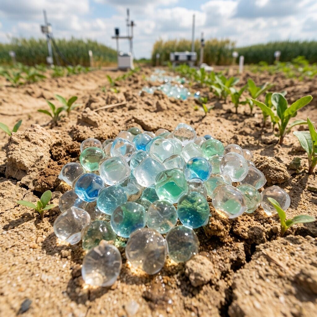 Neer-Shakti Hydrogel in the field